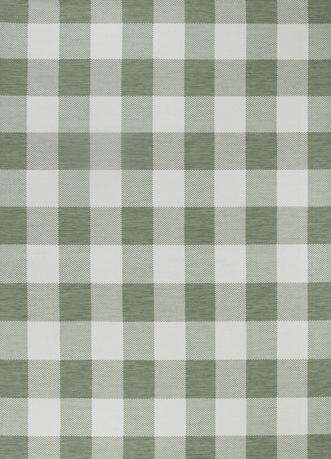 Tapis d'Extérieur/Intérieur à Carreaux Vert/Ivoire  Goris