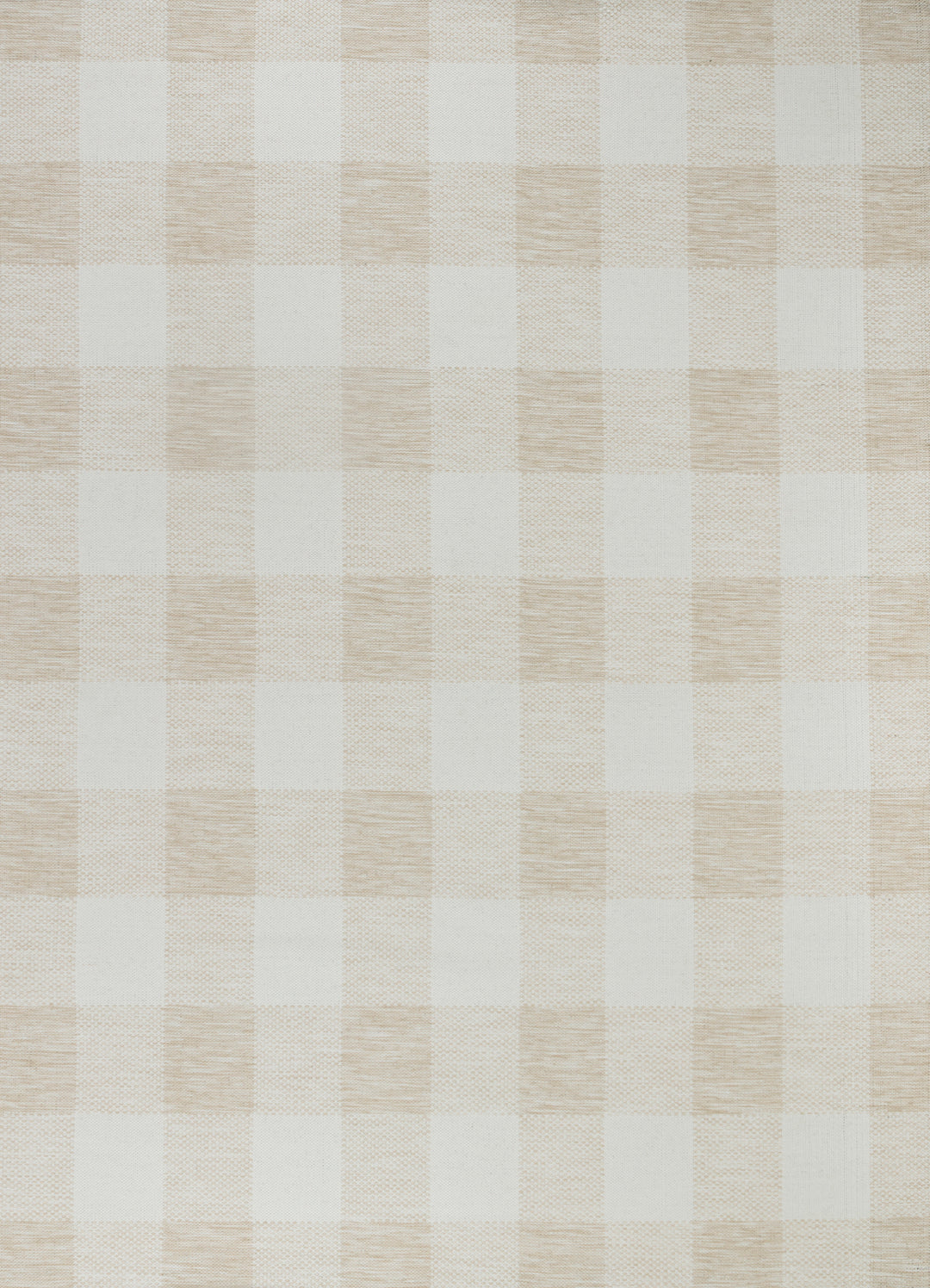 Tapis d'Extérieur/Intérieur à Carreaux Beige Clair/Ivoire Goris