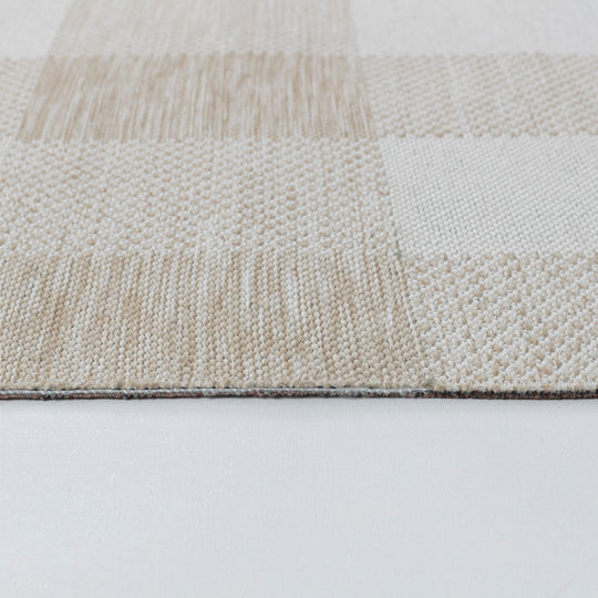 Tapis d'Extérieur/Intérieur à Carreaux Beige Clair/Ivoire Goris