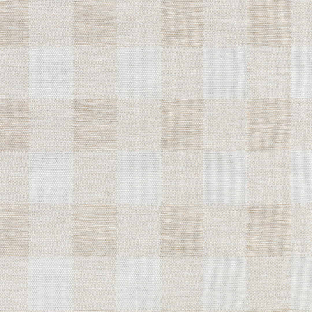 Tapis d'Extérieur/Intérieur à Carreaux Beige Clair/Ivoire Goris