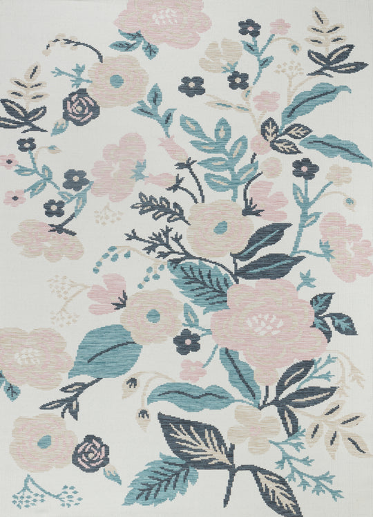 Tapis d'Extérieur/Intérieur Multicolore/Bleu Clair Jammu