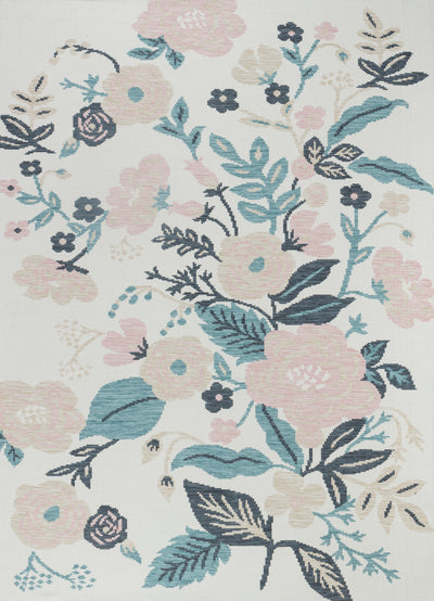 Tapis d'Extérieur/Intérieur Multicolore/Bleu Clair Jammu