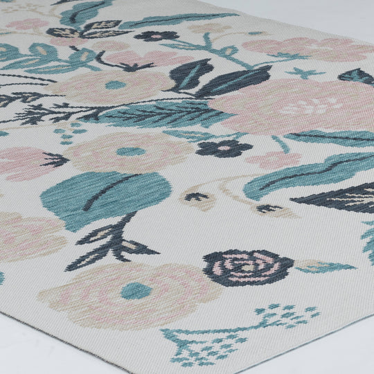 Tapis d'Extérieur/Intérieur Multicolore/Bleu Clair Jammu