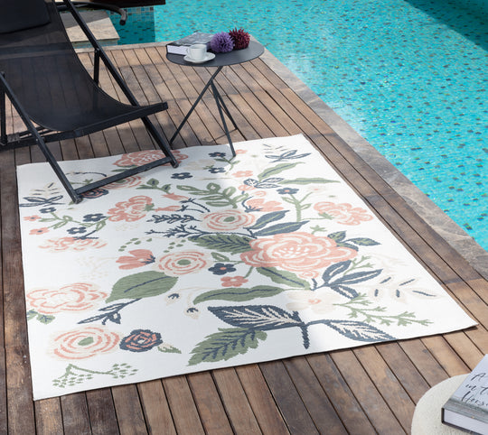 Tapis d'Extérieur/Intérieur Multicolore/Vert Jammu