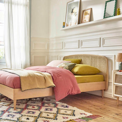 Lit cannage avec sommier 140x190cm, Buisseau La Redoute Interieurs