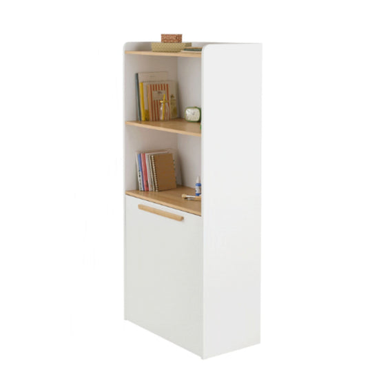 Bibliothèque avec bureau intégré VERTBAUDET Modulo blanc