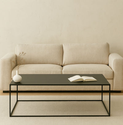 Table basse LA REDOUTE Romy en métal acier carrée