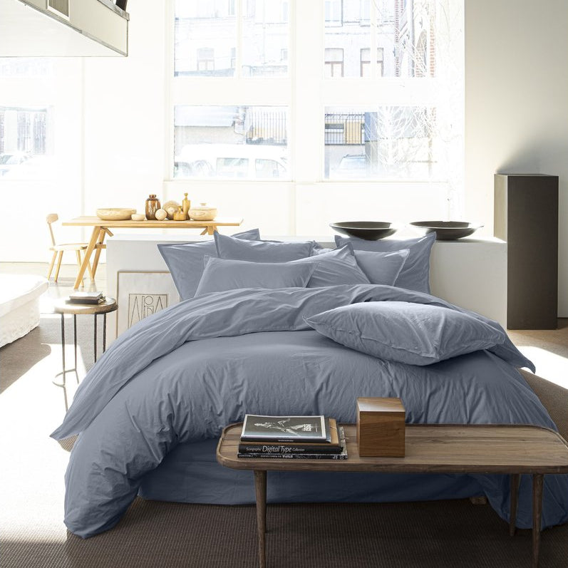 Parure de lit Bâton Rouge en percale de coton 80 fils
