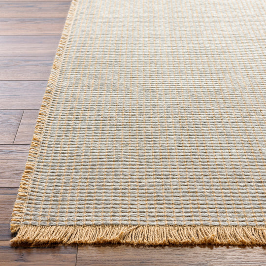Becki Owens x Surya Tapis de Couloir en Jute Marron Clair/Gris Levin