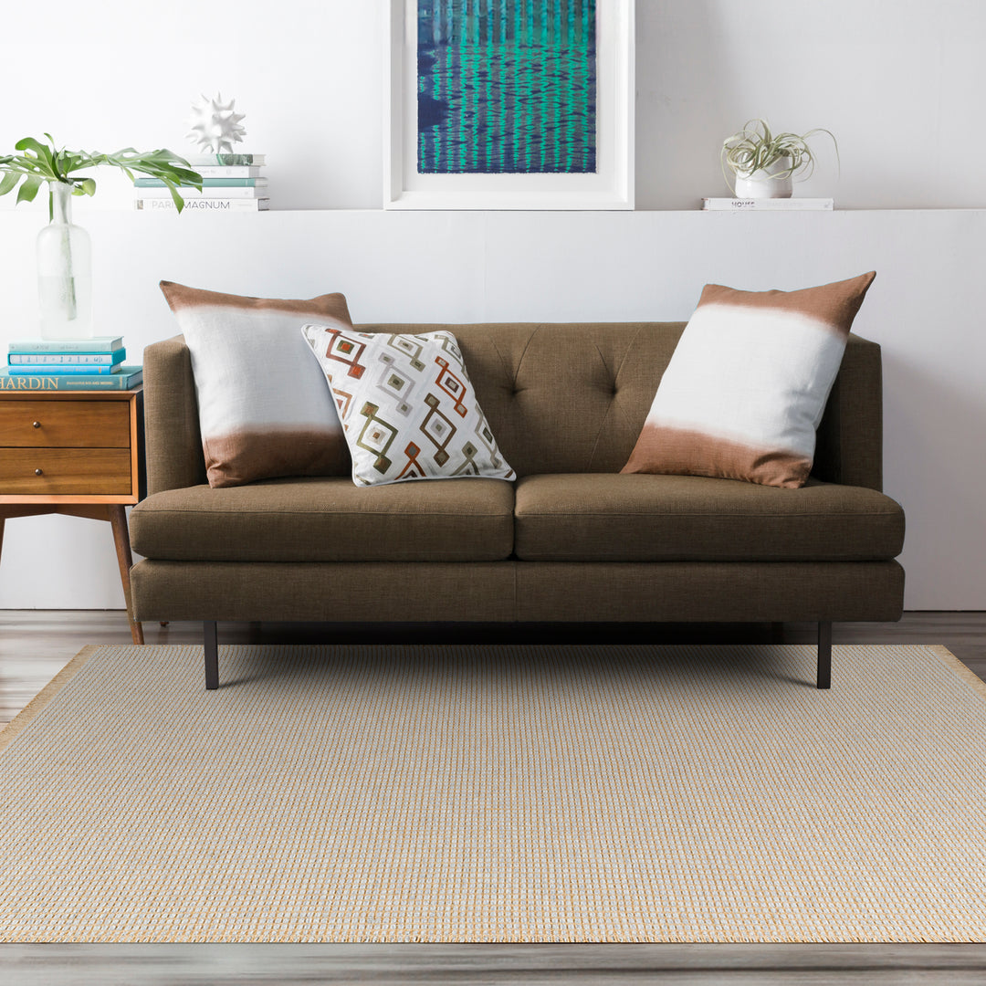 Becki Owens x Surya Tapis de Couloir en Jute Marron Clair/Gris Levin
