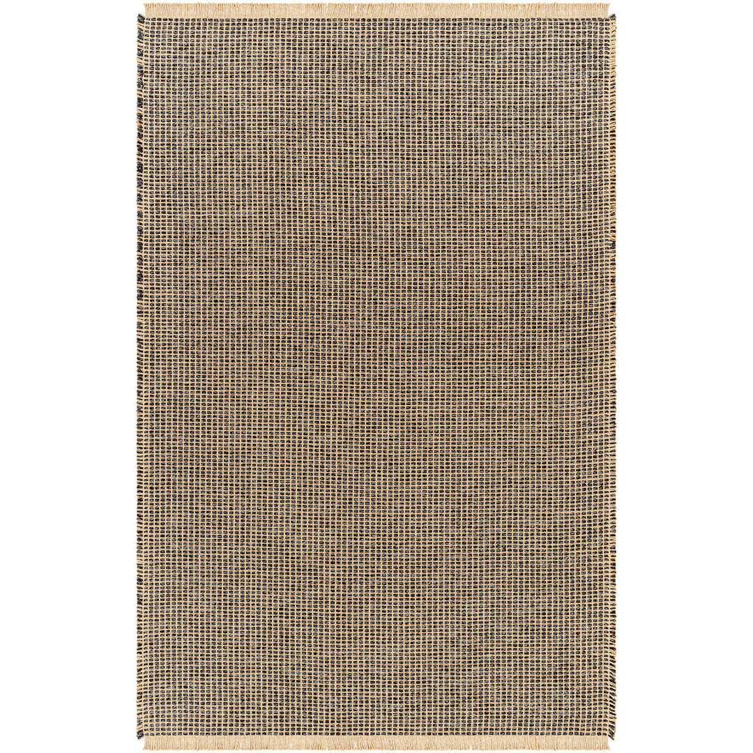 Becki Owens x Surya Tapis de Couloir en Jute Marron Clair/Noir Levin