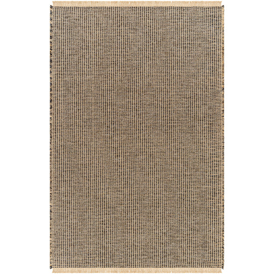 Becki Owens x Surya Tapis de Couloir en Jute Marron Clair/Noir Levin