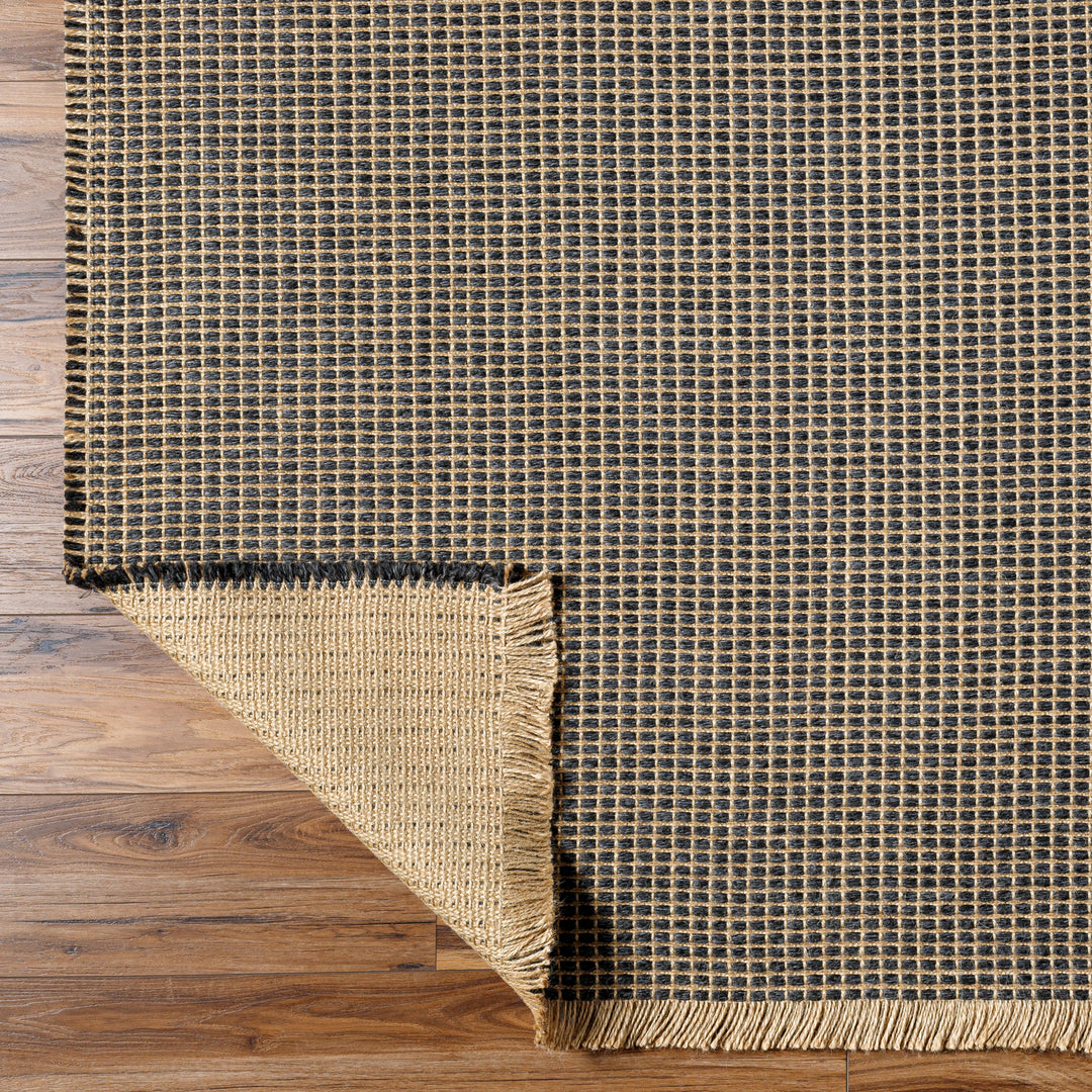 Becki Owens x Surya Tapis de Couloir en Jute Marron Clair/Noir Levin