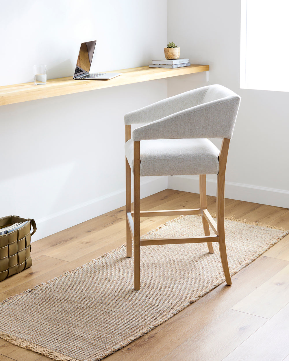 cki Owens x Surya Tapis de Couloir en Jute Marron/Brun/Gris Levin