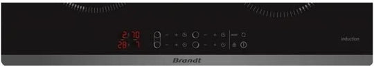 Plaque induction BRANDT BPI6427B Duozone 4 foyers 60cm