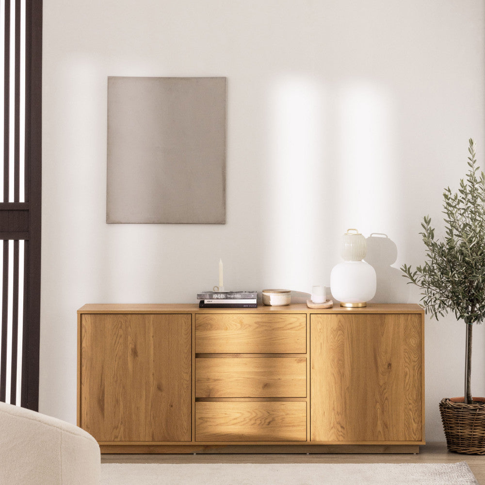 Buffet SINCE 2 portes, 3 tiroirs en bois L180cm Drawer