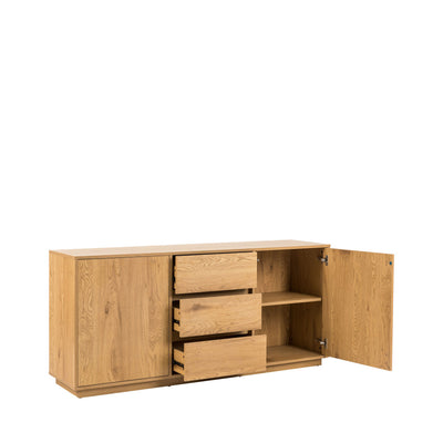 Buffet SINCE 2 portes, 3 tiroirs en bois L180cm Drawer