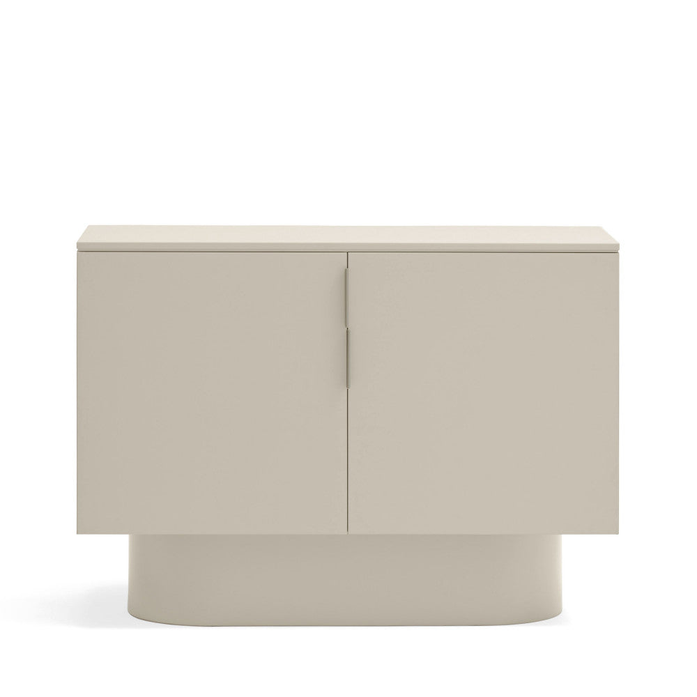 Buffet DRAWER Totem 2 portes en bois sable L100cm
