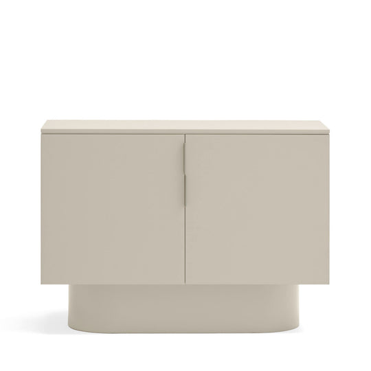 Buffet DRAWER Totem 2 portes en bois sable L100cm