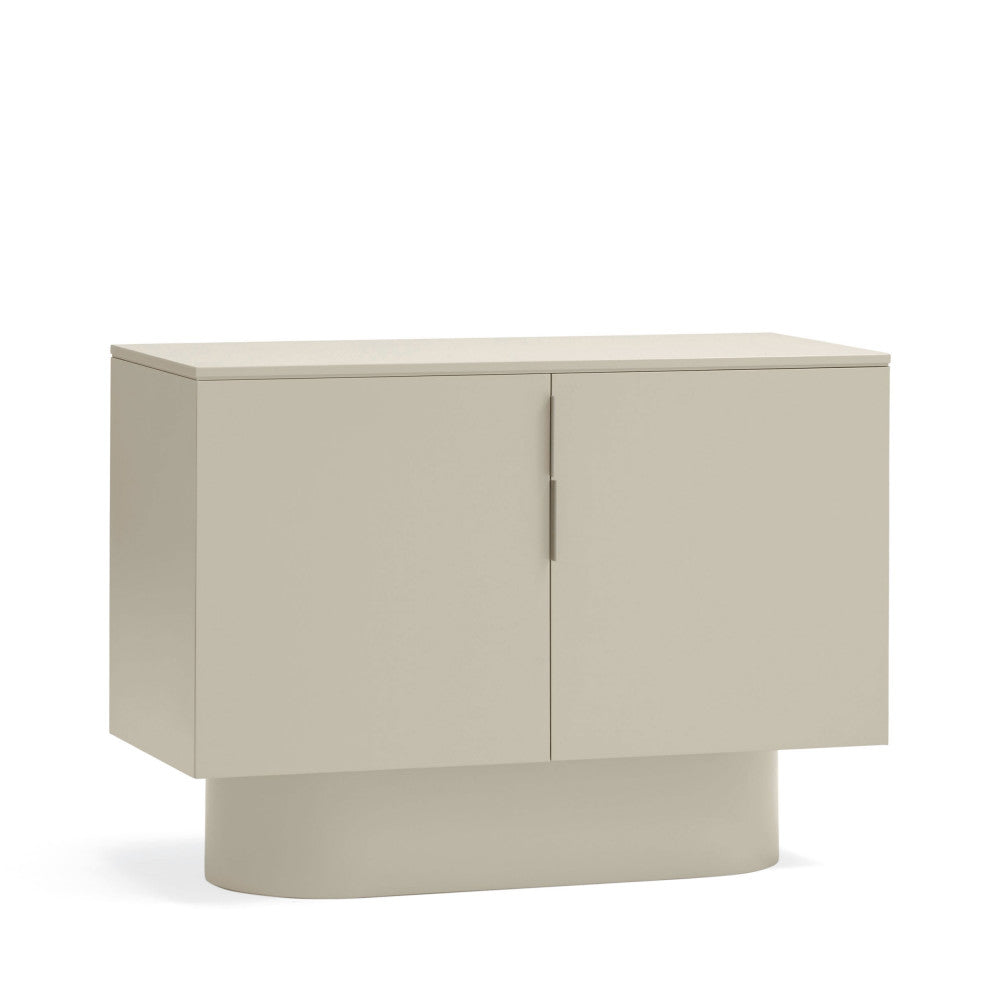 Buffet DRAWER Totem 2 portes en bois sable L100cm