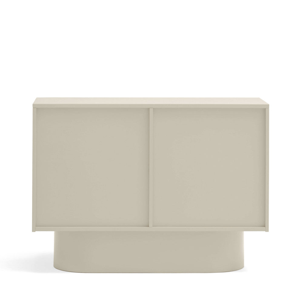 Buffet DRAWER Totem 2 portes en bois sable L100cm