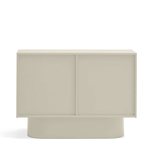 Buffet DRAWER Totem 2 portes en bois sable L100cm