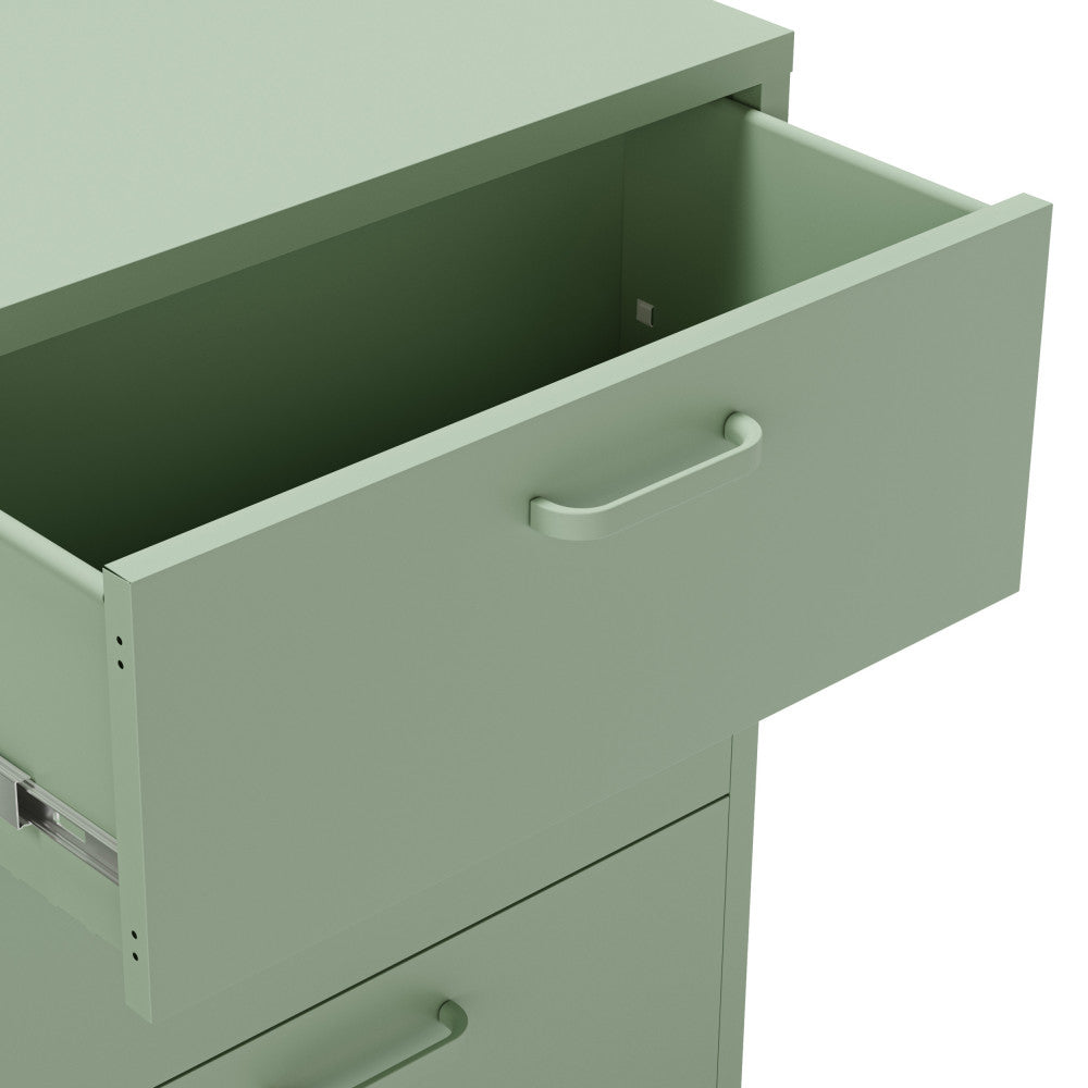 Buffet Zio 2 portes en métal vert menthe L140cm DRAWER