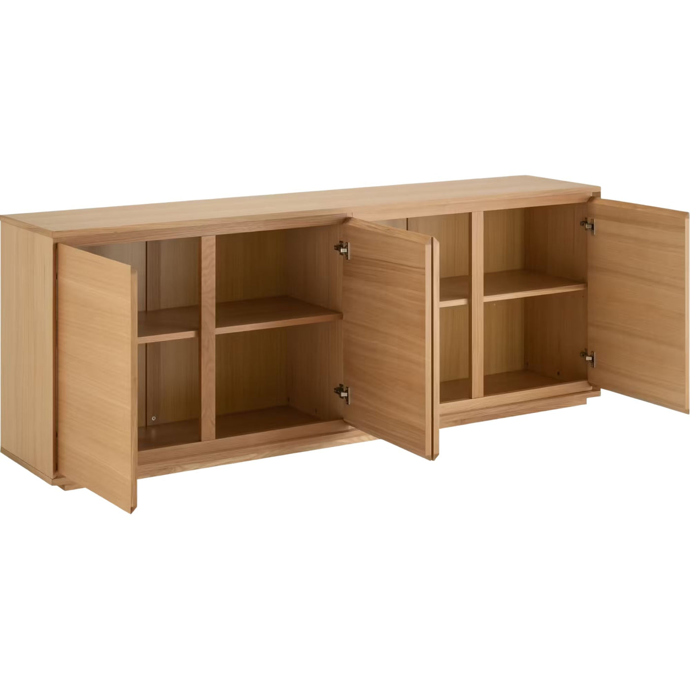 Buffet bas ALINEA Agosta 4 portes en bois naturel