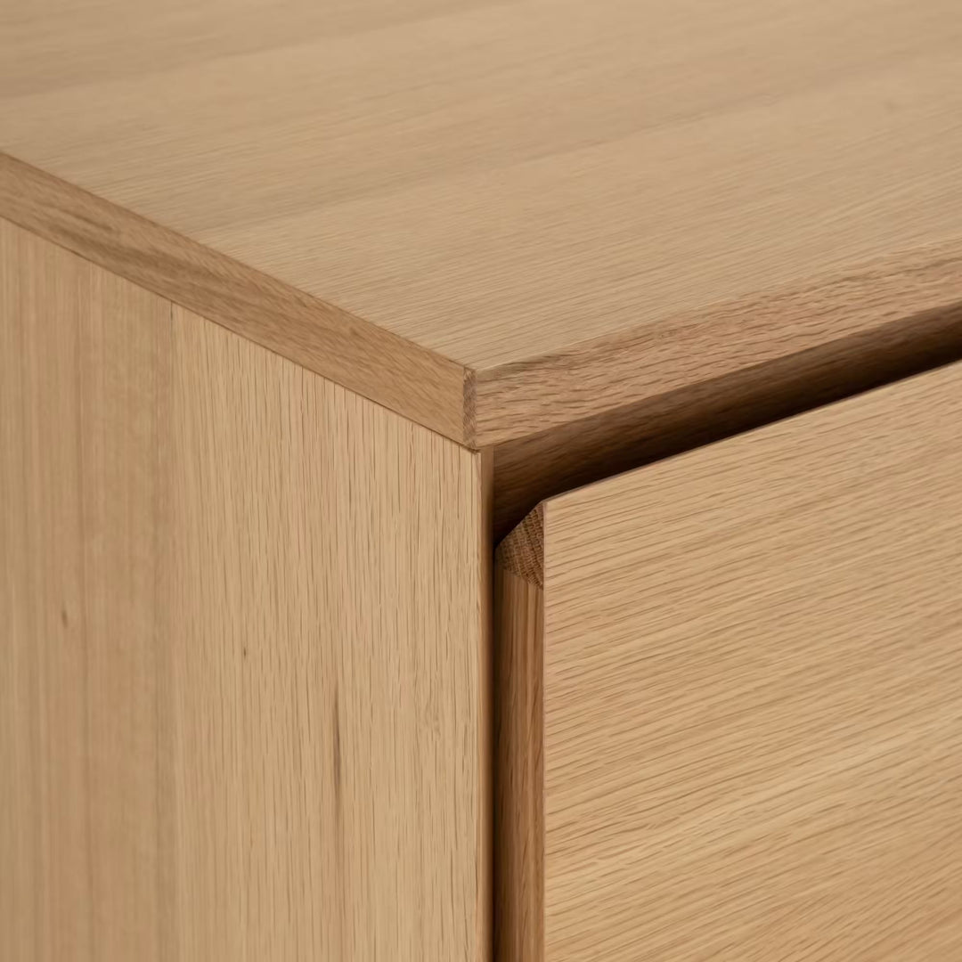 Buffet bas ALINEA Agosta 4 portes en bois naturel
