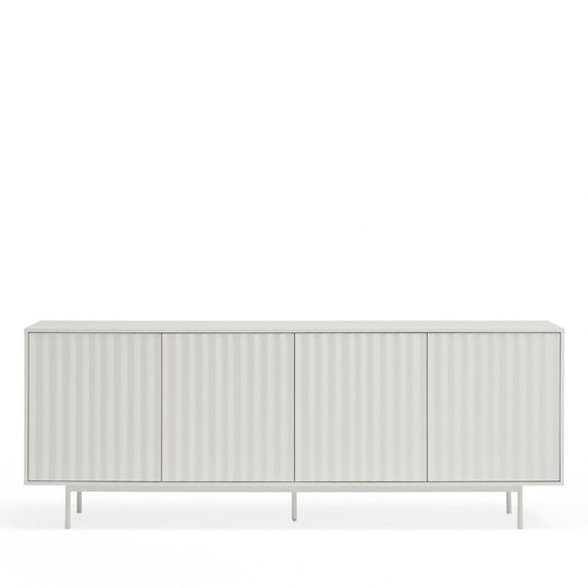 Buffet DRAWER Sierra 4 portes 3 tiroirs en bois blanc L211cm