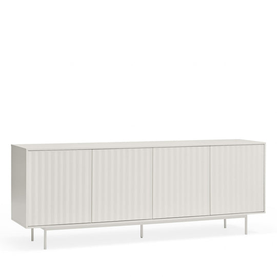 Buffet DRAWER Sierra 4 portes 3 tiroirs en bois blanc L211cm