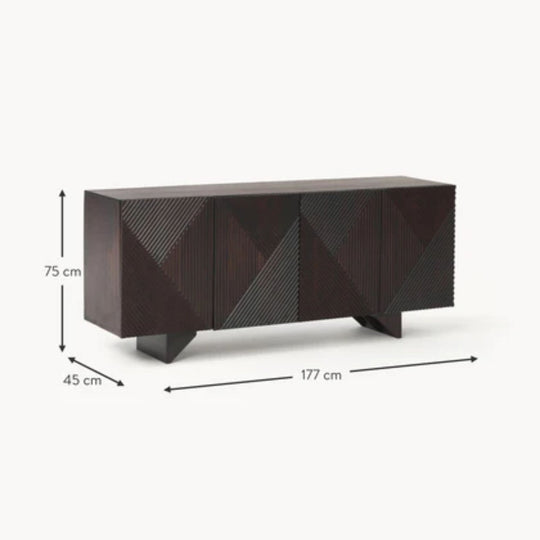 Buffet enfilade WESTWING Louis en bois de manguier