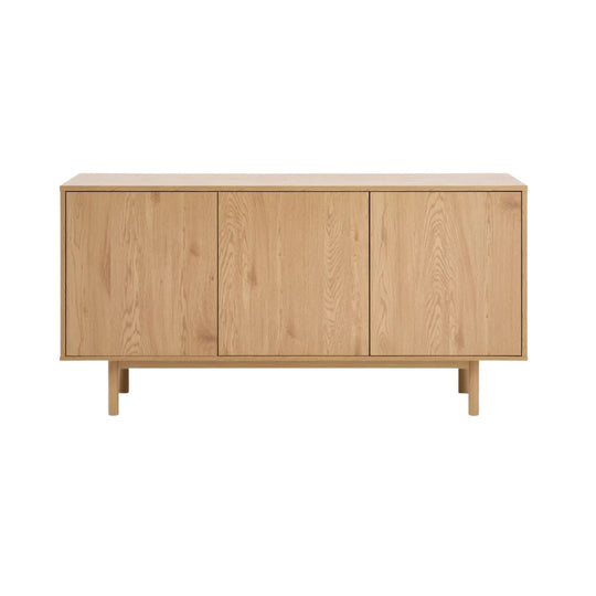 Buffet JYSK Alsted 3 portes coloris chêne naturel