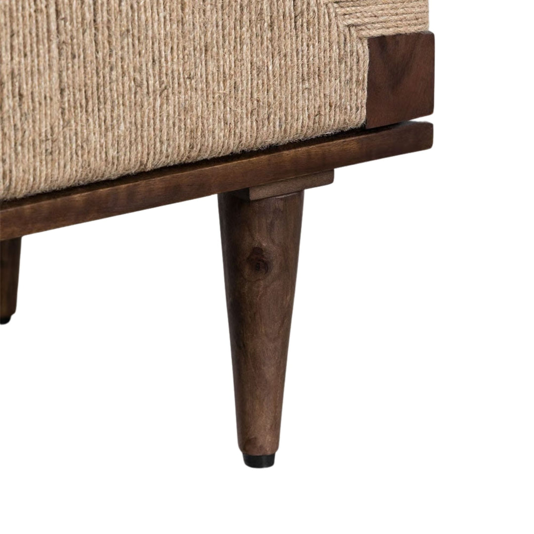 Buffet SKLUM Evans en bois de manguier foncé et jute