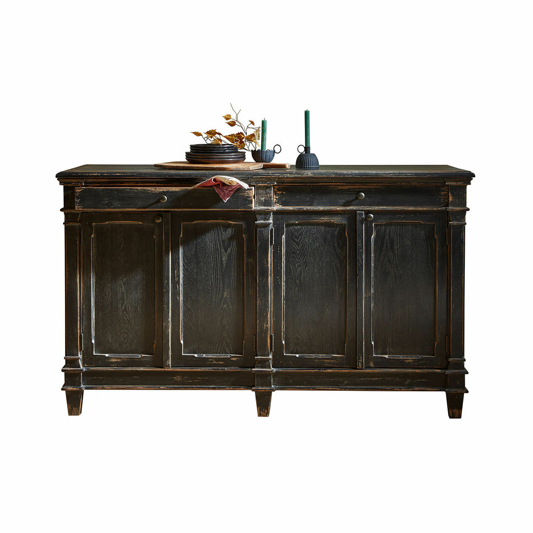 Buffet bas LOBERON Chaveline noir vieilli — photo produit