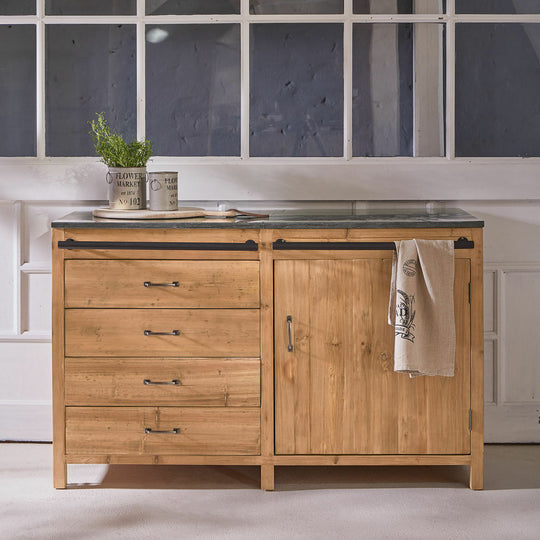 Buffet Loberon SUNNYBROOK plateau pierre — photo produit