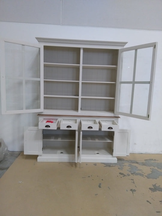 Buffet LOBERON Morningside en bois massif blanc fabrication main — photo produit