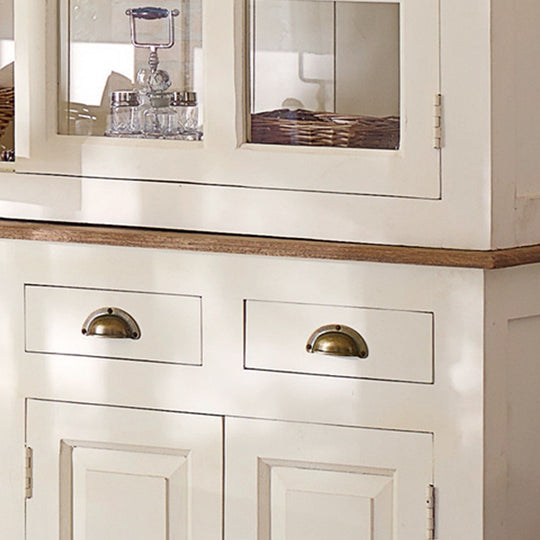 Buffet LOBERON Morningside en bois massif blanc fabrication main — photo produit