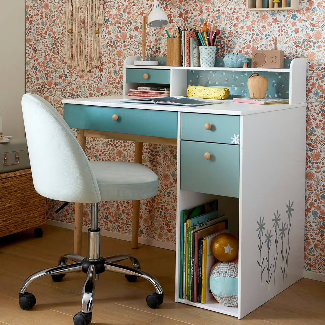 Bureau enfant VERTBAUDET Marguerite vert sauge