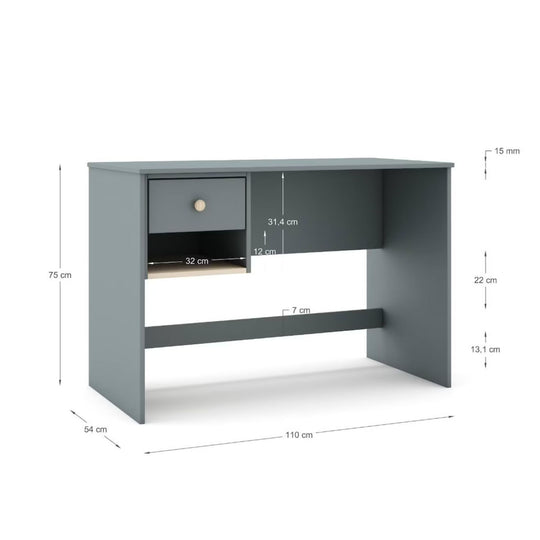 Bureau MARCKERIC Esteban Vert kaki blanc