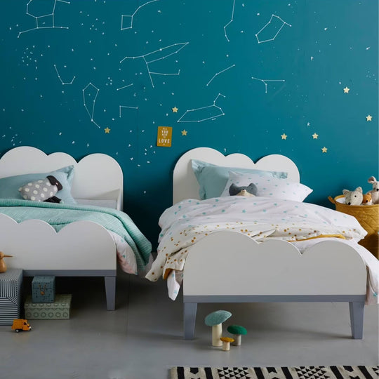 Lit enfant évolutif VERTBAUDET Nuage blanc/gris