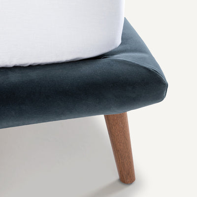 Lit velours avec sommier 180x200cm, Aurore design E. Gallina AM.PM