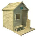 Cabane enfant en bois SOULET Heidi avec terrasse — photo produit