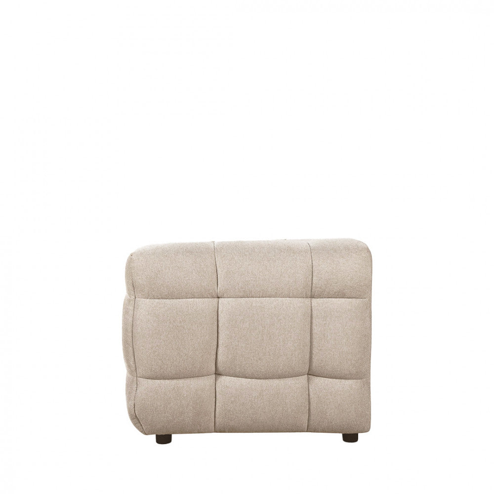 Canapé DRAWER Bolly en tissu beige chiné