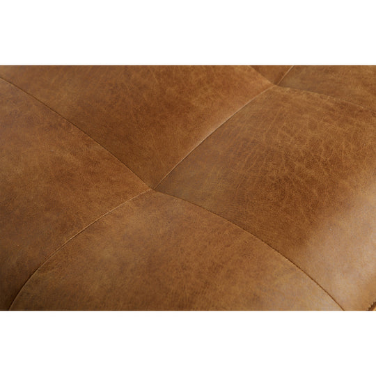 Canapé DRAWER Bronco 3 places vintage capitonné cognac