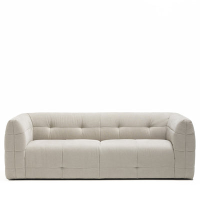 Canapé DRAWER droit 4 places en tissu à effet capitonné NAOS