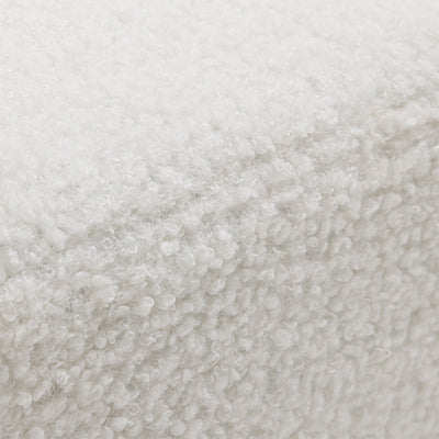 Canapé d'angle réversible convertible DRAWER Matera 3 places en tissu bouclette avec coffre Blanc