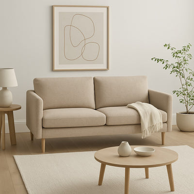 ALINEA Canapé 2 places fixe beige California