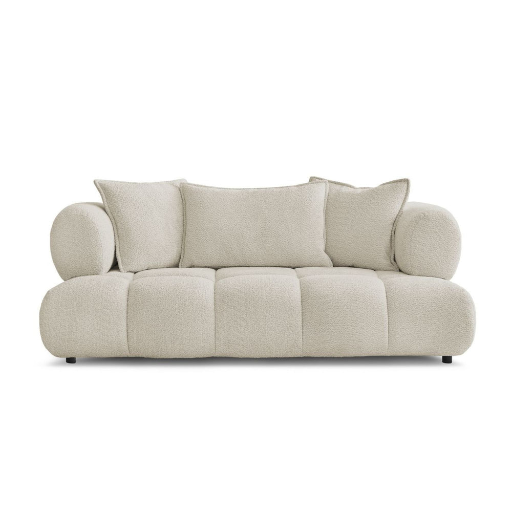 Canapé BOBOCHIC Alya 2 places en tissu bouclette beige