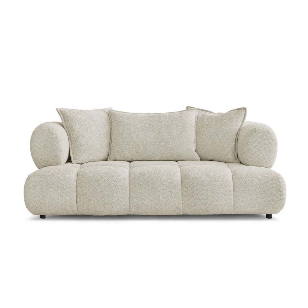 Canapé BOBOCHIC Alya 2 places en tissu bouclette beige